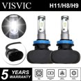 thumbnail image 2 of 2Pcs H11 H8 H9 LED Headlight Bulbs Conversion Kit High Low Beam Bright White, 2 of 5