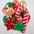 thumbnail image 2 of Globo de aluminio de feliz Navidad, muñeco de nieve, Papá Noel, globos, decoración para árbol de Navidad, suministros para fiestas de Navidad en casa y Año Nuevo, globos de aire, 2 of 5