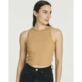 thumbnail image 5 of Real Essentials 5 Pack: Women's Ribbed Sleeveless Cropped Racerback Tank Top Casual Crop Top, 5 of 6