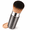 Glossy Black(Round), variant on Retractable Round Kabuki Brush for Foundation, Blush, and Bronzer, Dense Travel Makeup Brush for Liquid and Cream, Soft Buffing and Blending Tool for Full Coverage