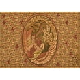 thumbnail image 1 of Ahgly Company Machine Washable Indoor Rectangle Transitional Saddle Brown Area Rugs, 6' x 9', 1 of 7