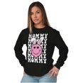 thumbnail image 3 of Easter Bunny Mommy Heart Eyes Smile Women's Long Sleeve T Shirt Brisco Brands S, 3 of 5