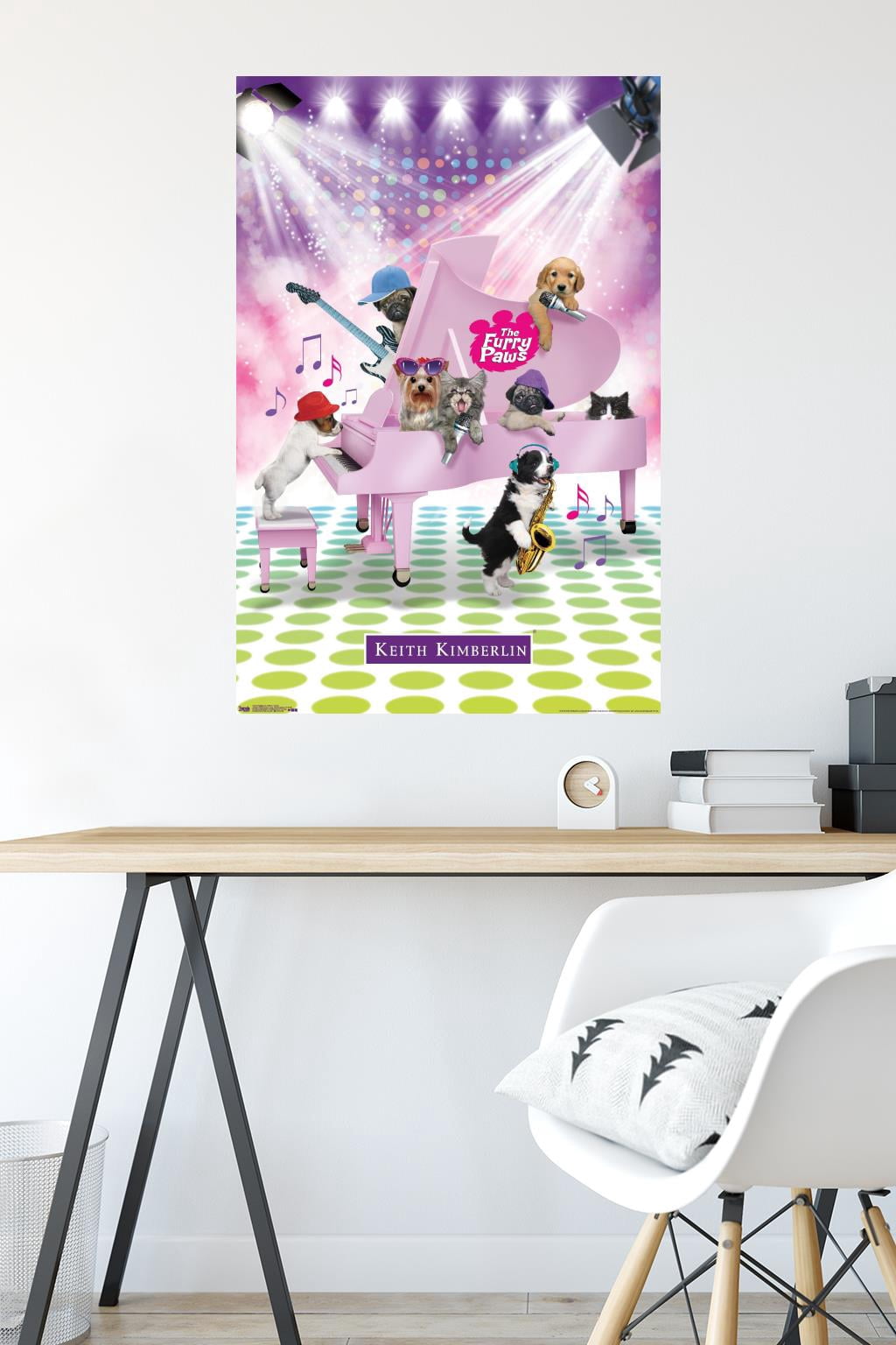 Keith Kimberlin - Puppies and Kittens Band Wall Poster, 22.375" x 34"