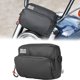 thumbnail image 1 of Bolsa de manillar KEMIMOTO para motocicleta, estilo fibra de carbono, 1,5 L, 1 of 7