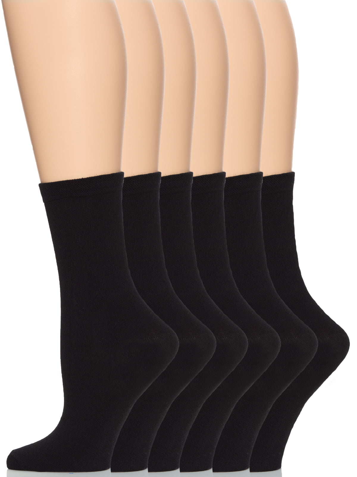 Felina | Women's Bamboo Crew Socks | 6-Pack - Walmart.com