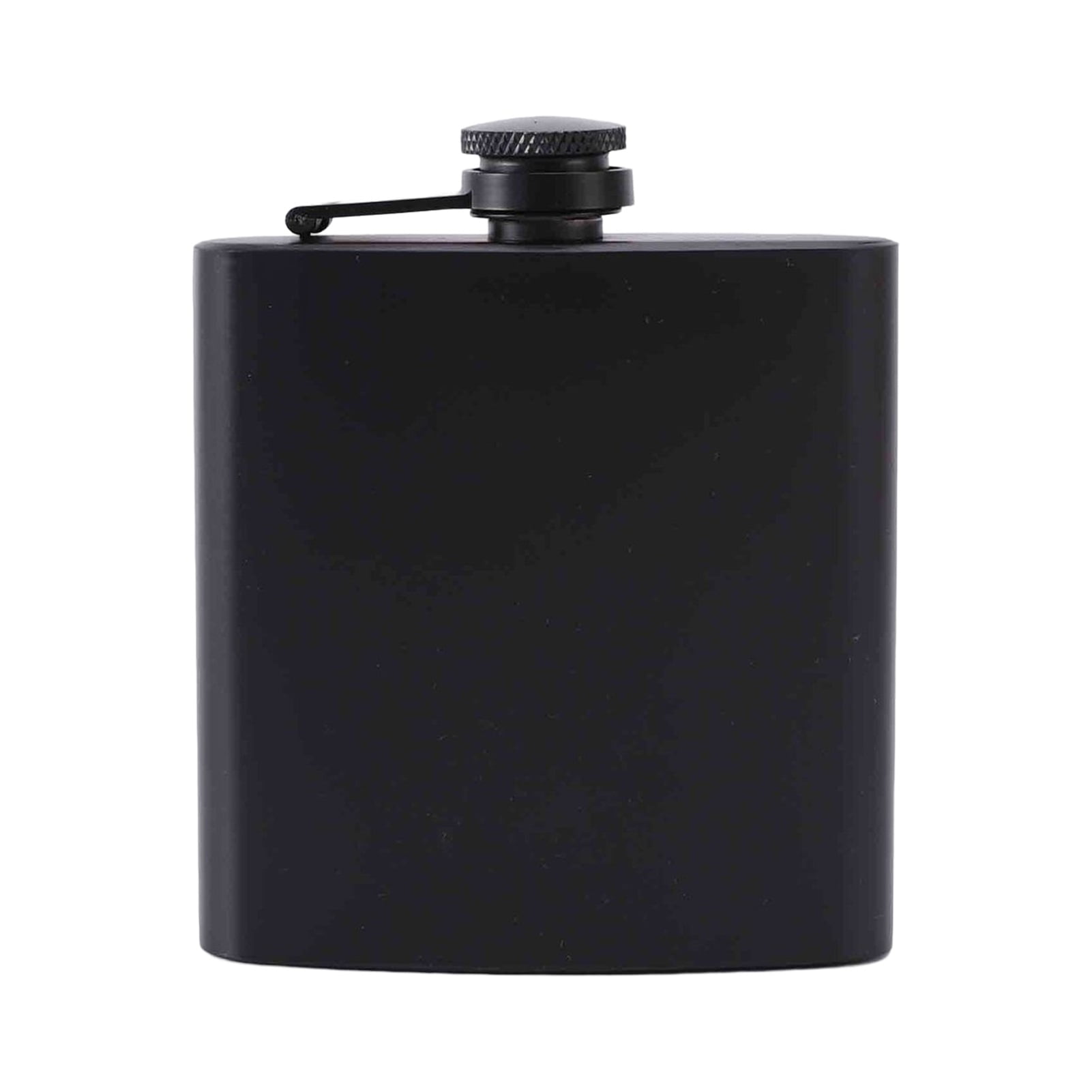 Hip Flask for Liquor for Men Matte Black Stainless Steel Leakproof and