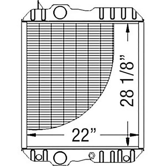 RAParts RE50311 New Radiator Fits John Deere Sprayer Tractor Windrower 4700 4710 4890