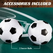 58” Richmond Foosball Table Competition Size, Soccer, Accessories Included, Brown/Black by Barrington Billiards