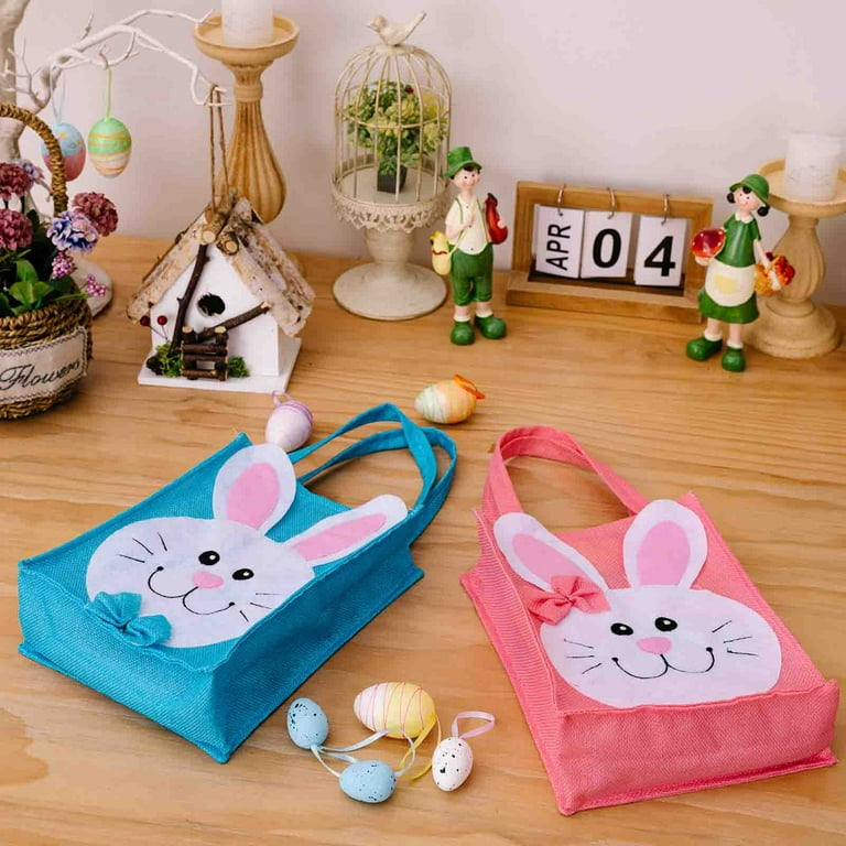 Easter Gift Bag With Handle Bunny Egg Easter Basket Container Happy Easter  Paper Bag Bulk Candy Snacks Party Colored Gift Packaging