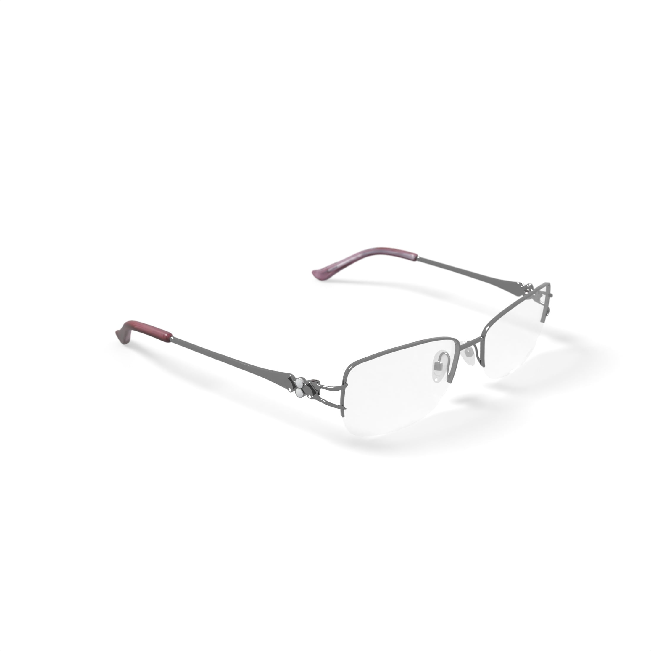 Madison Avenue Women's MAL111 Prescription Eyeglasses with Case, Shiny Blush