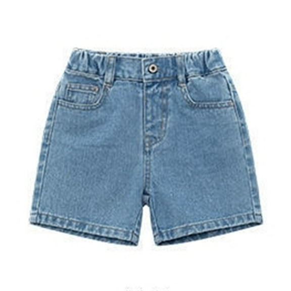 Xudanell Baby Boy Pants Classic Summer Denim Pants Straight Jeans Shorts Boy Denim Shorts Blue 12-18 Months