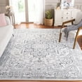 thumbnail image 2 of SAFAVIEH Layla Clayton Oriental Area Rug, Ivory Grey/Charcoal, 6'7" x 6'7" Square, 2 of 8