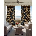 thumbnail image 6 of Retro Geometric Kitchen Curtains Vintage Abstract Art Cafe Short Curtains for Bathroom Blackout Window Curtain Grommet Small Window Treatment Tier Drapes for Bedroom Living Room 27.5"x39"x2, 6 of 9