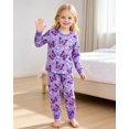 thumbnail image 3 of Aideaone Kids Pajamas Set Long Sleeve Sleepwear for Boys and Girls Ages 2 8 Years Cute Printed Top and Pants, 3 of 7