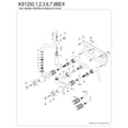 thumbnail image 3 of Kingston Brass KS1250BEX Essex Double-Handle 3-Hole Wall Mount Bathroom Faucet in Matte Black, 3 of 5