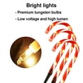 thumbnail image 4 of 6 Pack Large Candy Cane Lights, Durable Plastic Lawn Stakes for Holiday Yard Decor, Bright Red & White Indoor Outdoor Christmas Decoration, 4 of 8