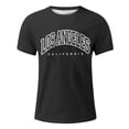 thumbnail image 4 of Curuila Mens Tshirts Short Sleeve Letter Print Crew Neck Pullover For Men Summer Soft Casual Tops Grey Size S, 4 of 4