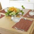 thumbnail image 4 of Ambesonne Abstract Place Mats Set of 4, 60s Style Hippie Dots, Standard Size, Multicolor, 4 of 6