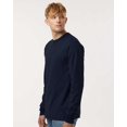 thumbnail image 2 of Tultex 202LS Fine Jersey Long Sleeve T-Shirt-Navy-L, 2 of 6