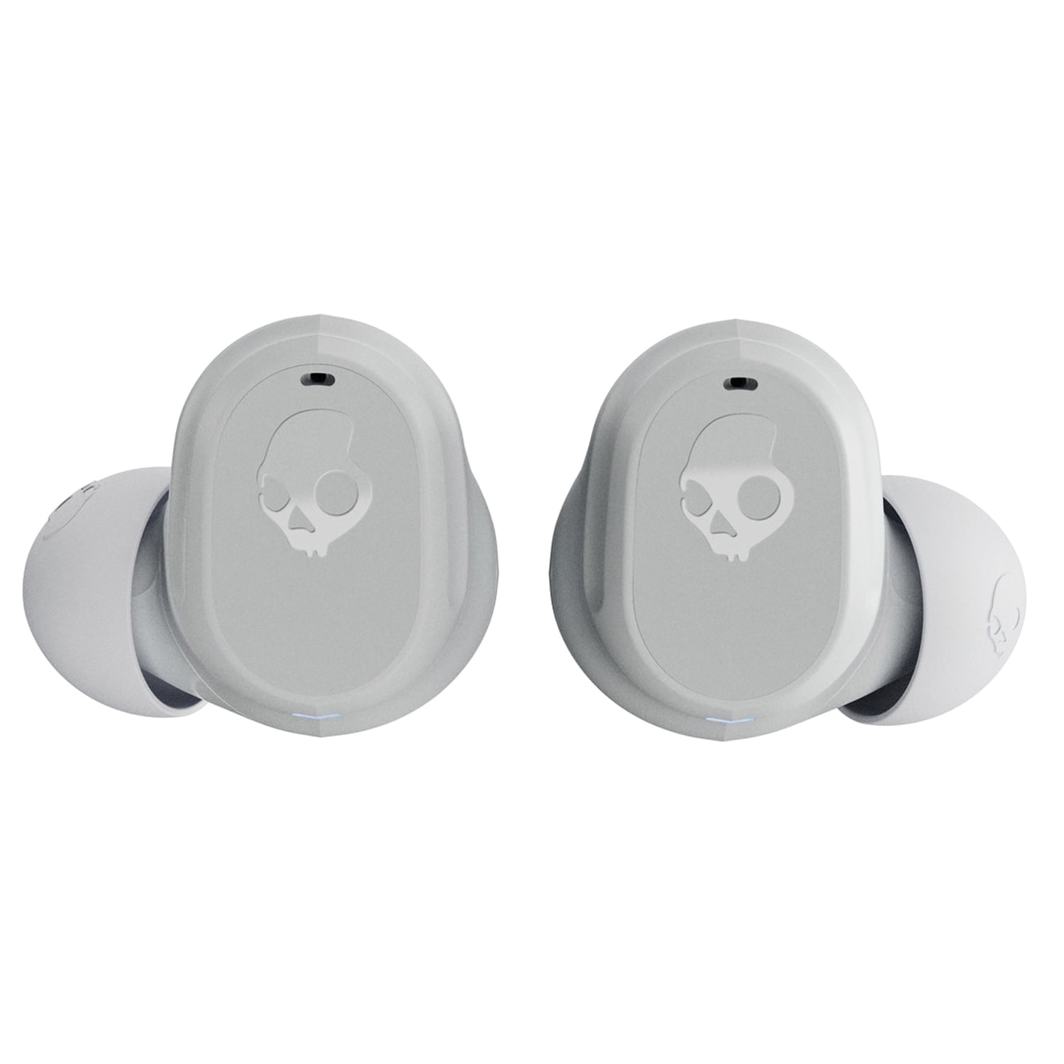 Skullcandy Mod Bluetooth Earbuds with Microphone, True Wireless with Charging Case (Light Gray/Blue), S2FYW-P751