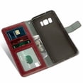 thumbnail image 2 of Mobile Phone Cover for Samsung S8, Cover Premium Pu Leather Tpu Flip Cover Magnetic Closure Card Compartment Stand Function Wallet with Lanyard Protective Cover, 2 of 7