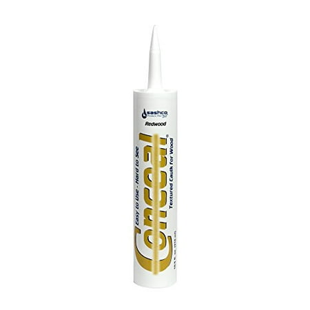 Sashco Conceal Textured Wood Caulking, 10.5 Ounce Tube, Redwood (Pack of