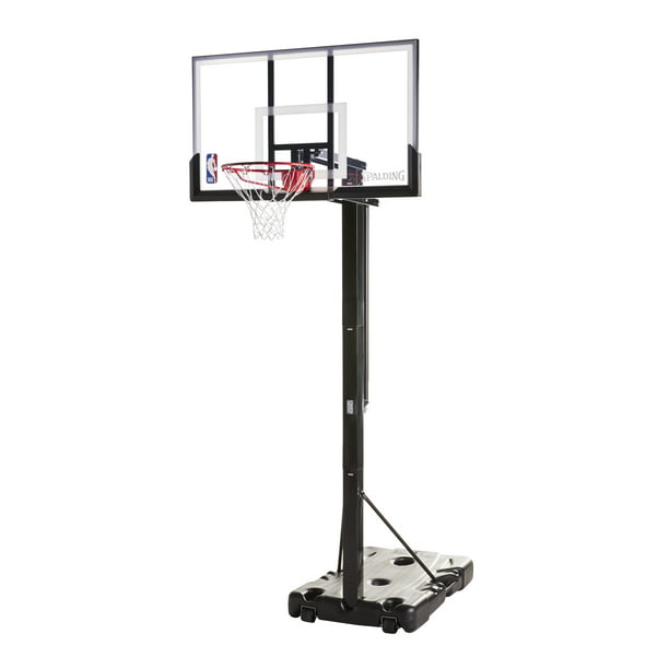 Spalding NBA 54 In. Portable Basketball System Screw Jack Hoop with ...