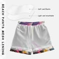 thumbnail image 3 of FORMRS Boys Swim Trunks Quick Dry Mesh Liner Boardshorts Sizes XS-XL, Colorful Black, 3 of 7