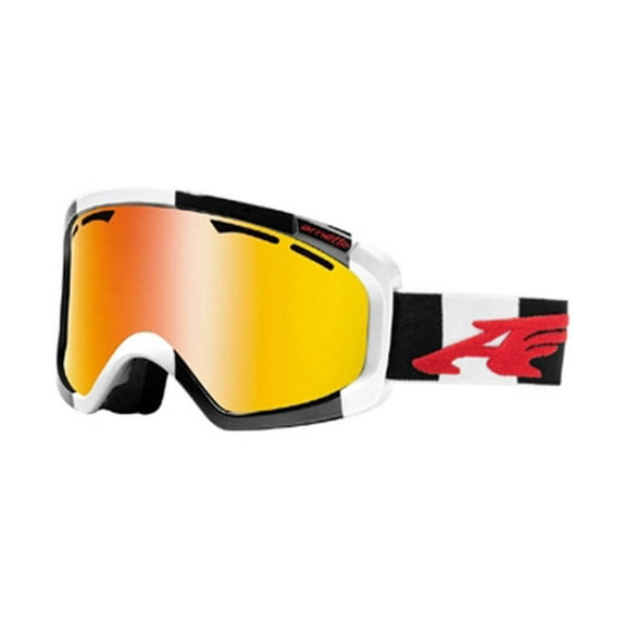 Arnette Windshield Snow Goggles AN5007 - Black & White Stripe w/ Inferno Chrome Lens