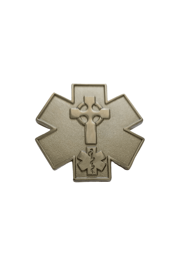 EMS/EMT FIRST RESPONDER CELTIC CROSS IRISH PIN