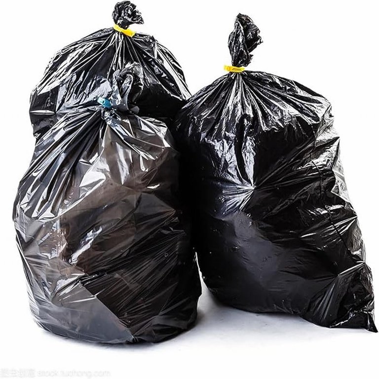 Veska 55 Gallon Heavy Duty Contractor Trash Bags – 3 Mil, 50 Count With Ties For Construction, Yard Waste & Industrial Use