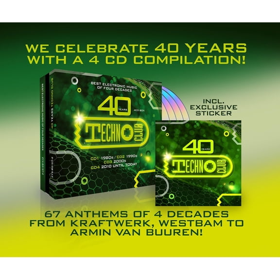 Various 40 Years Techno Club (CD)