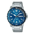 thumbnail image 1 of Casio Reloj Estándar Analógico de Acero Inoxidable con Esfera Azul y Movimiento de Cuarzo MTD-125D-2A1V para Hombre, Resistente Al Agua hasta 100 M., 1 of 2