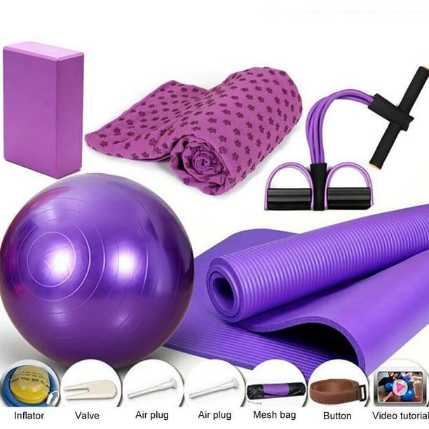 Bangcool Yoga Equipment Set Professional Yoga Ball Yoga Mat Yoga Block  Tension Trainer