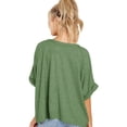 thumbnail image 6 of Women Cotton T-Shirt Summer Casual Loose Fit Short Sleeve Top, 6 of 6