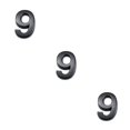 thumbnail image 2 of jesticaly House Numbers ple Numerical Marks Accessories Exquisite Number Signs Parts Number Sign DIY Accessory for Apartment Hotel Number 9 3Set, 2 of 6