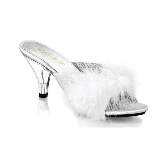 pleaser women's belle 301f sandal,white satin,16 m us