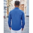 thumbnail image 2 of COOFANDY Mens Long Sleeve Button Down Shirts Wrinkle Free Shirts Silm Fit Fall Shirts Pocket, 2 of 6