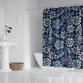 thumbnail image 2 of Pioneer Flower Floral Print Pattern Shower Curtain 72"x72" ,Bathroom Decorative Shower Curtains Set with 12 Hooks,Modern Waterproof Washable Shower Curtain, 2 of 6