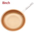 thumbnail image 1 of Skillet Copper Red Pan Ceramic Induction Frying Pan Saucepan Skillet Scratch Resistant 10 Inches Nonstick Skillet, 1 of 7