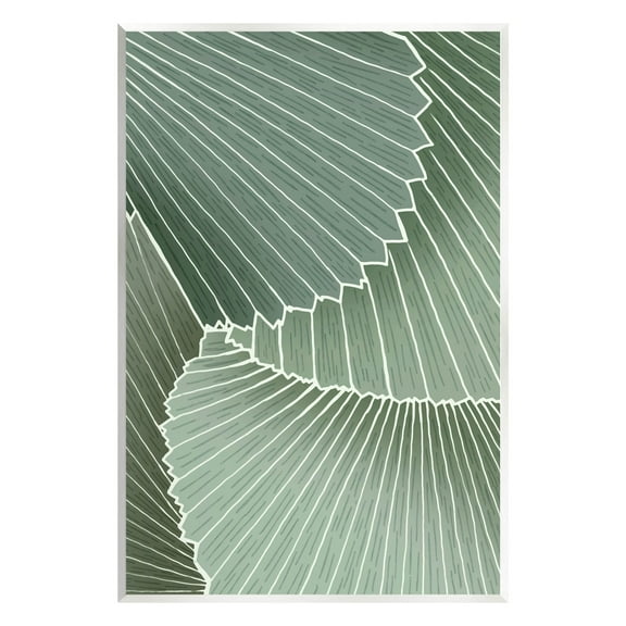 Modern Abstract Patterned Leaves Botanical & Floral Graphic Art Unframed Art Print Wall Art