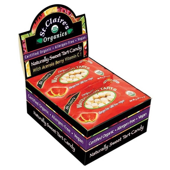St. Claire's Organics Watermelon Fruit Tarts 12 (0.5 oz.) pocket pouches
