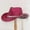 Hot Pink, variant on Outfmvch Cowboy Hat Dress Hats for Men Cowgirl Hat Straw Hats for Women Straw Fedora Hats for Women Fedora Hats for Women Black One Size