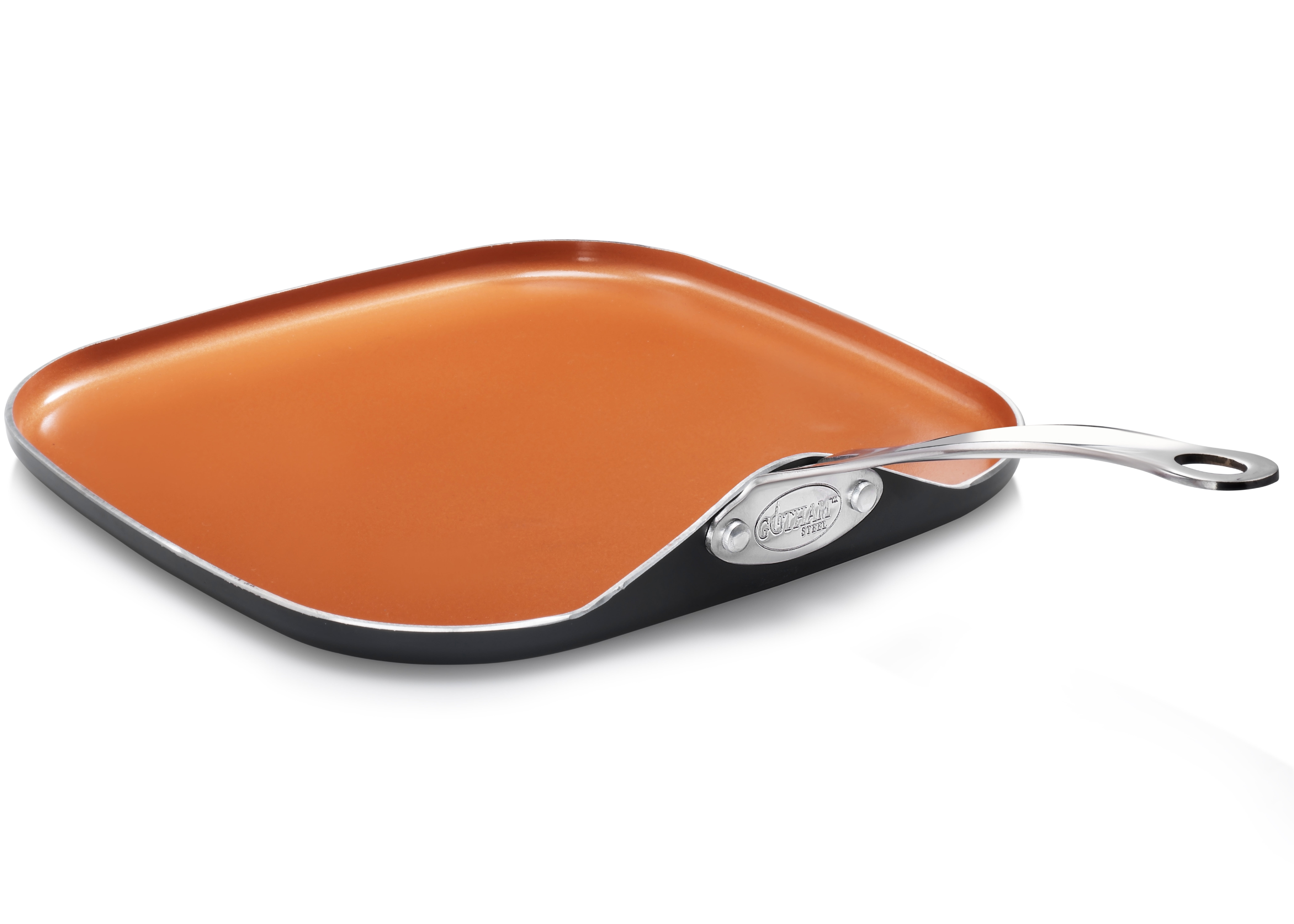 Gotham Steel Nonstick Griddle Pan 10 5 Inch Griddle Perfect For Making Eggs Pancakes Bacon More Walmart Com Walmart Com