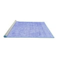 thumbnail image 2 of Ahgly Company Machine Washable Indoor Rectangle Abstract Blue Contemporary Area Rugs, 3' x 5', 2 of 4