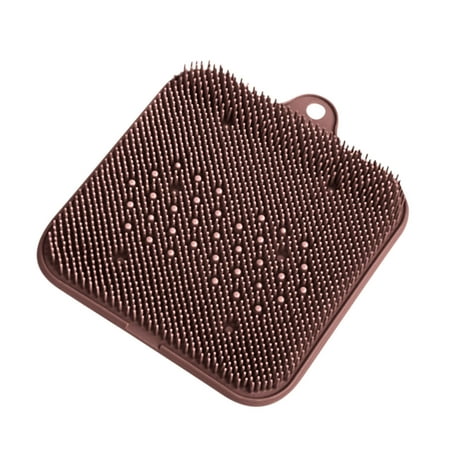 

Kitchen Mat Thick Mat Floor Mats Foot Massage Shower Silicone Exfoliating Scrub Mat Cleaning Massage Cushion Pad Brown