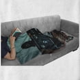 thumbnail image 6 of Old Hollywood Soft Flannel Fleece Throw Blanket, Retro Style Camera Clapper and Reel with Films on the Scratched Suitcase, Cozy Plush for Indoor and Outdoor Use, 50" x 60", Multicolor, by Ambesonne, 6 of 6