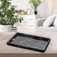 thumbnail image 4 of Bathroom Tank Tray Marble Print Resin Bathtub Tray Kitchen Dispenser black, 4 of 7