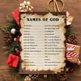 thumbnail image 4 of Names of God Canvas Poster Wall Art Poster Christian Religious Faith Wall Decor Print Scripture Bible Verse Painting Home Office Bedroom Decoration Framed 12 * 18 Inch, 4 of 5