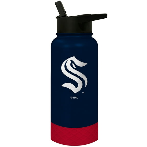 Seattle Kraken 32oz. Logo Thirst Hydration Water Bottle